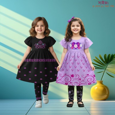 Export quality short sleeve Frock set for girls