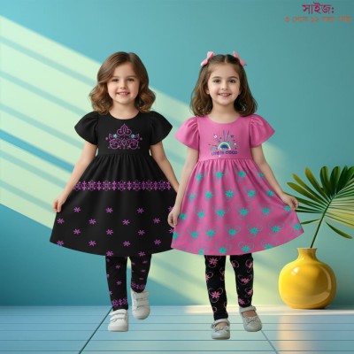 Export quality short sleeve Frock set for girls