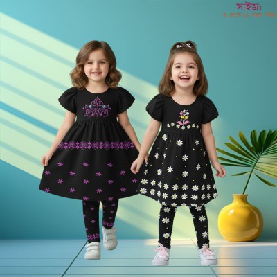 Export quality short sleeve Frock set for girls