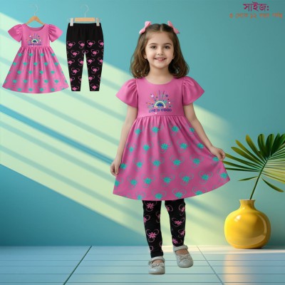 Export quality short sleeve Frock set for girls