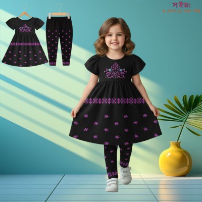 Export quality short sleeve Frock set for girls
