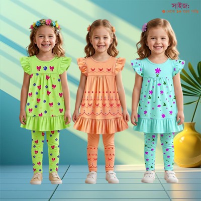 Export quality short sleeve Frock set for girls