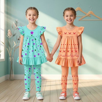 Export quality short sleeve Frock set for girls