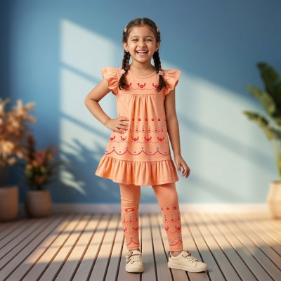 Export quality short sleeve Frock set for girls